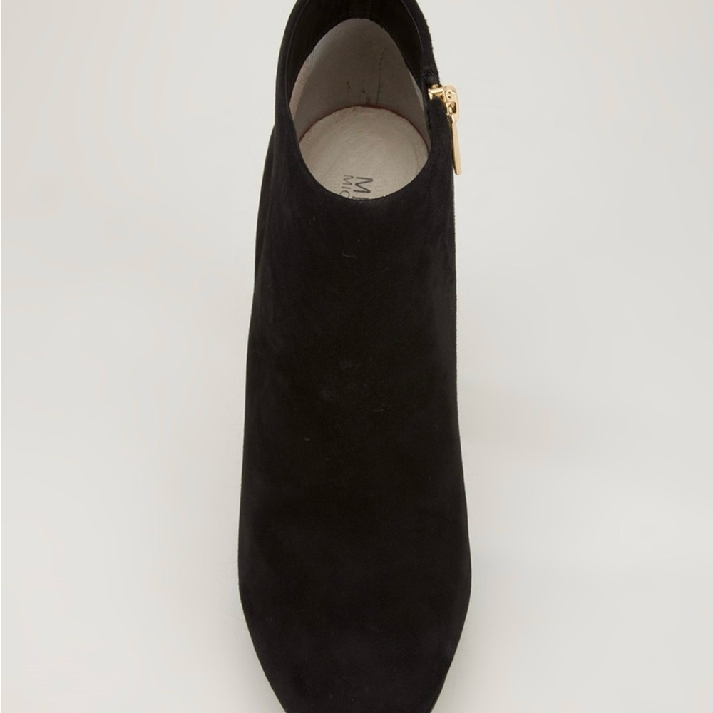 MICHAEL Michael Kors Block Ankle Boot in Black Suede Size 7 (37)